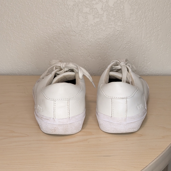 Madewell White Leather Lace-Up Sneakers - Picture 5 of 8